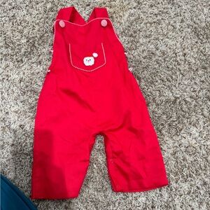 SmockingBird Christmas Overalls